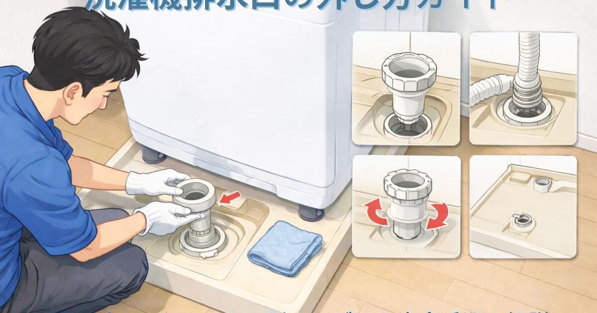 洗濯機排水口の外し方ガイド｜固いパーツやメーカー別トラブルも安全手順で解説 | メディア | 宇都宮市の水道工事なら水漏れに対応する株式会社ヤタベ設備